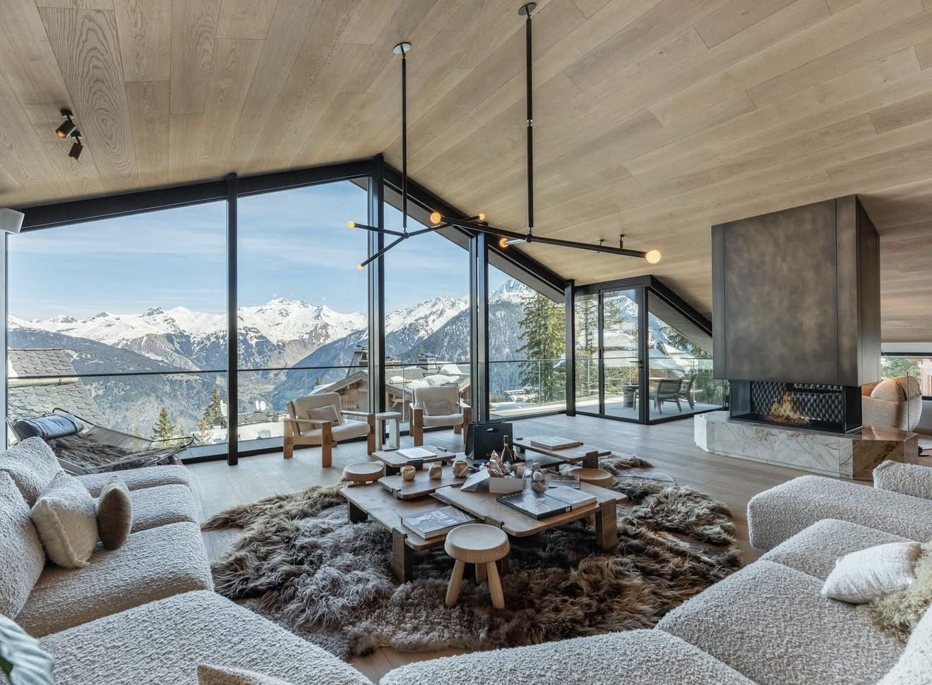 Contemporary mountain residence with panoramic alpine views